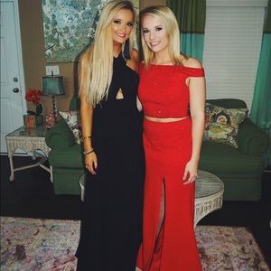 BCBG black formal dress